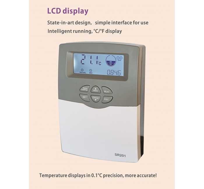 SR201 Solar Water Heater Controller - Intelligent Full-Automatic Control