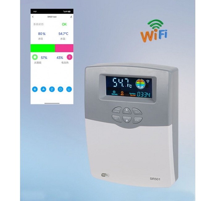 Controlador de Aquecedor Solar SR501 Tuya WIFI